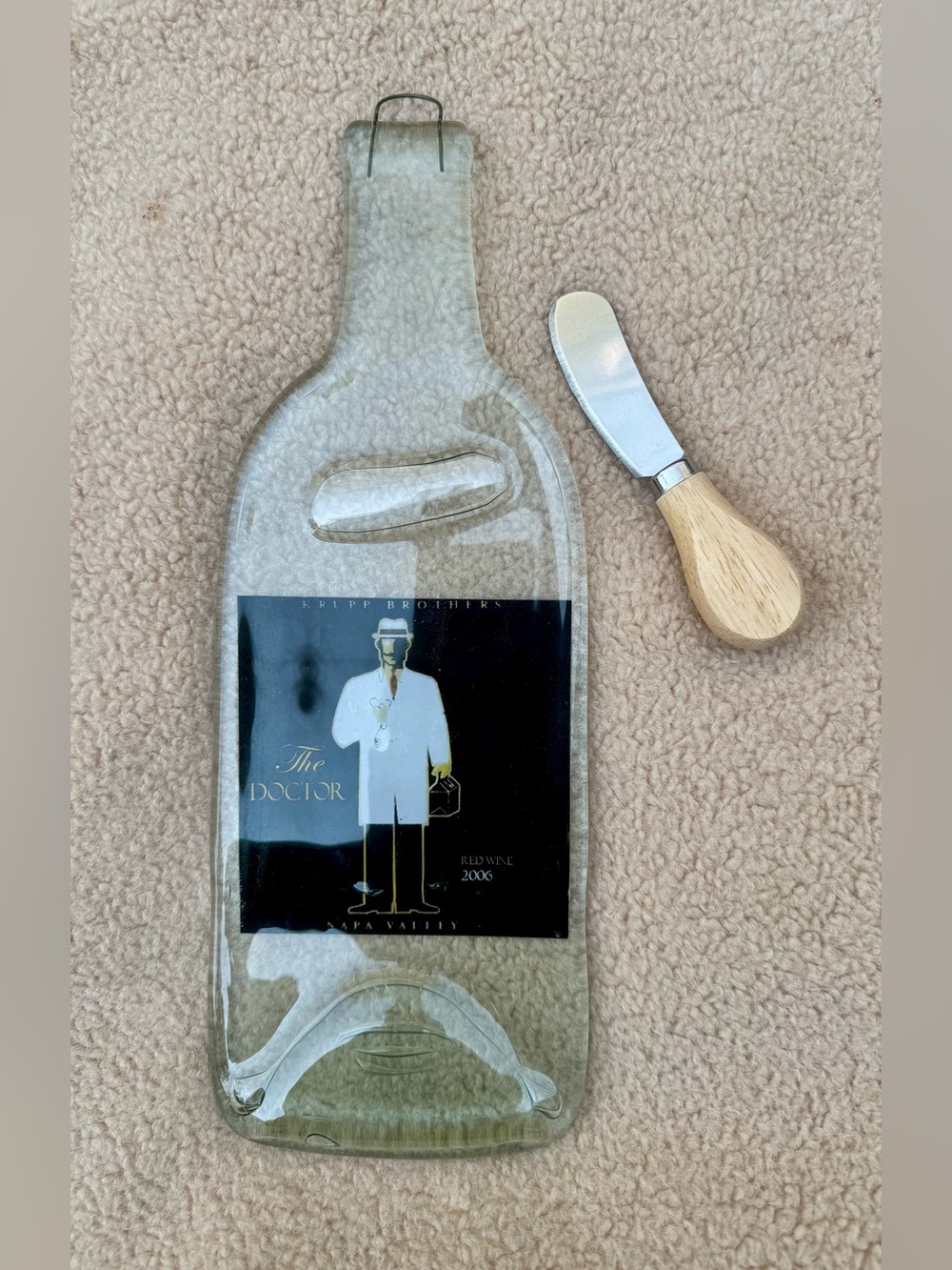 Wine Bottle Serving Tray